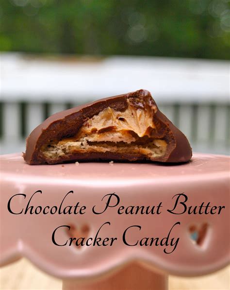 chocolate peanut butter cracker candy recipe create with claudia