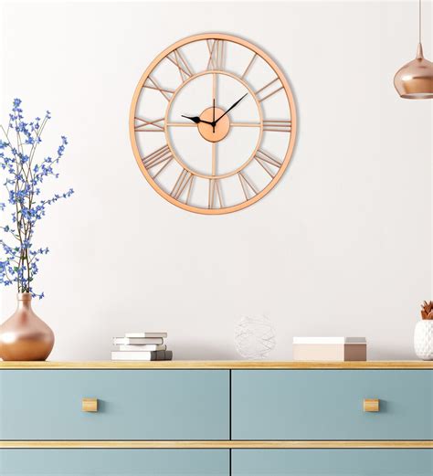 Buy Copper Metal Deck Vintage Novelty Wall Clock At 15 Off By Craftter