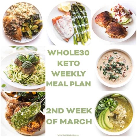 Whole30 Keto Weekly Meal Plan March Week 2 Tastes Lovely