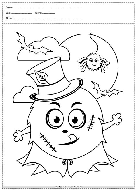 40 Desenhos De Halloween Para Colorir Para Imprimir Atividades