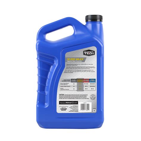 Super Tech Full Synthetic Sae 10w 30 Motor Oil 5 Quarts Home And Garden