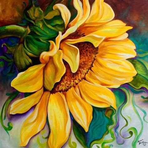 Art Sunflower Sunshine By Marcia Baldwin From Florals Sunflower
