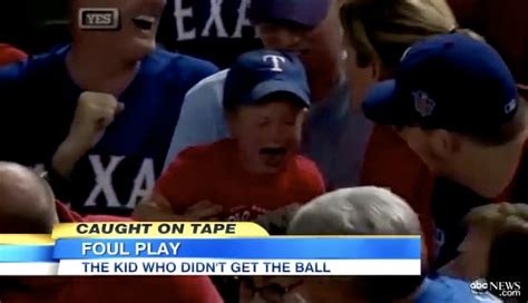 Young Rangers Fan Loses Foul Ball To Adults Cries Yankees Announcer Trashes Clueless Couple
