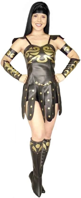 Adult Warrior Princess Costume Small 5 7 Brown Clothing