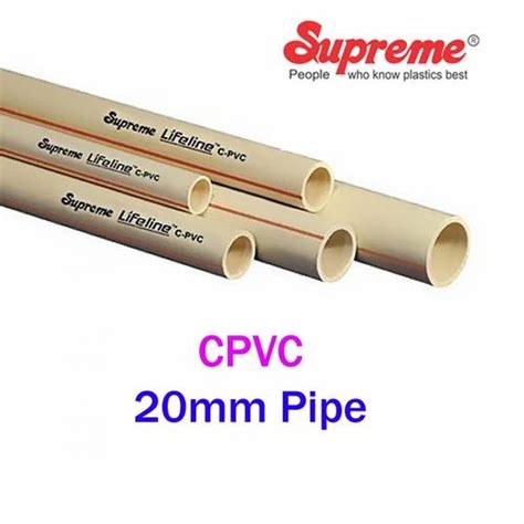 Supreme Cpvc Pipes 3 M At Rs 220piece In New Delhi Id 2850056683962