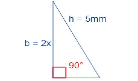 4 La Hipotenusa De Un Triángulo Mide 5mm ¿cuánto Miden Sus Catetos