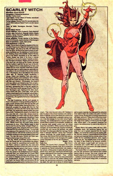 Scarlet Witch Marvel Comics Superheroes Marvel Comics Art Superhero