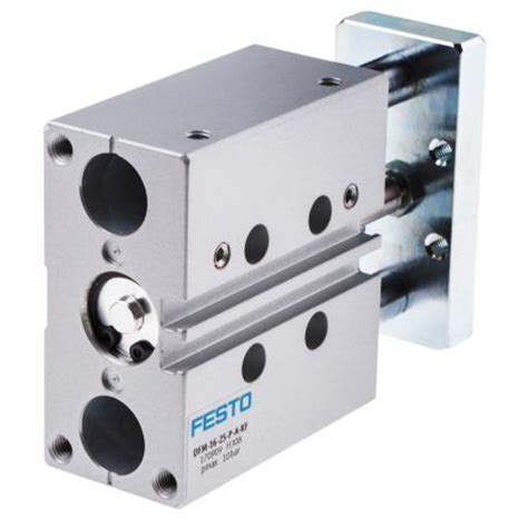 Dfm P A Kf Festo Pneumatic Guided Cylinder Mm Bore