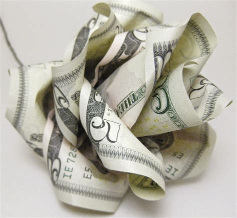 Dollar Bill Origami Flower Arts Crafts Ideas Movement