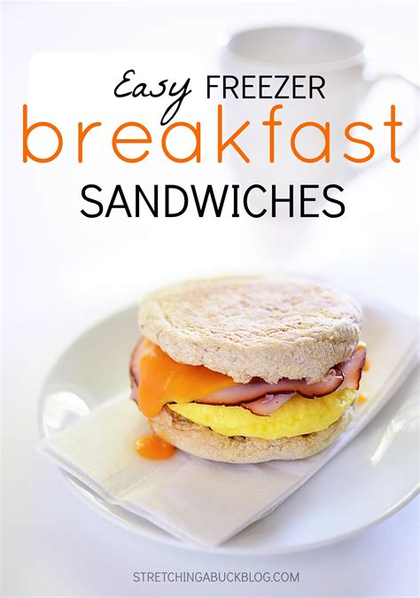 I make sure not to skip breakfast because it prepares me to face the entire. Easy Freezer Breakfast Sandwich Recipe - Stretching a Buck | Stretching a Buck
