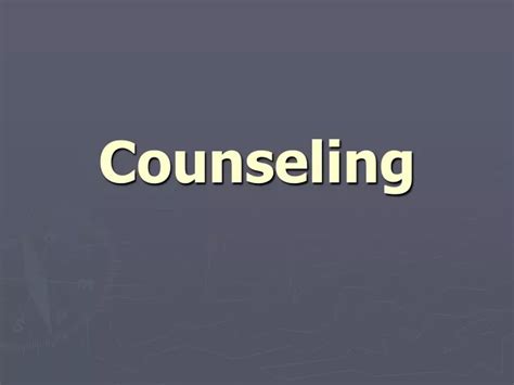 Ppt Counseling Powerpoint Presentation Free Download Id9068844