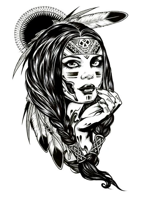 pin by saharatattoos on indios native american drawing native american tattoos indian tattoo