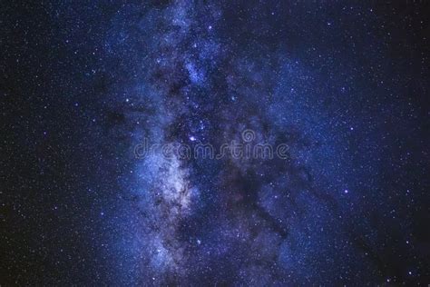 Close Up Of Clearly Milky Way Galaxy With Stars And Space Dust I Stock