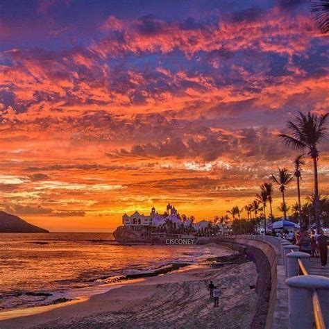 Sunset In My Beautiful Port Of Mazatlán Sinaloa Mexico Puesta De