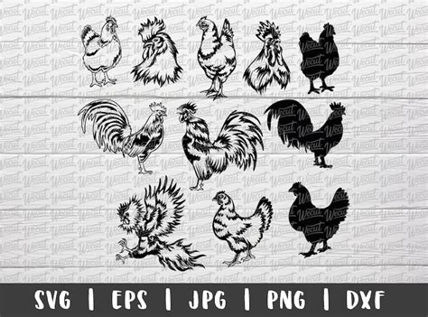 Cute Chicken SVG Files for Cricut / Hen svg / Farmhouse svg / | Etsy