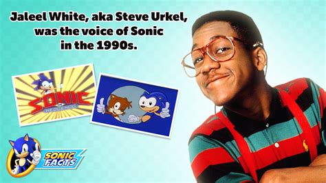 Remember The Old Sonic Cartoons Steve Urkel Actor Jaleel White Voiced