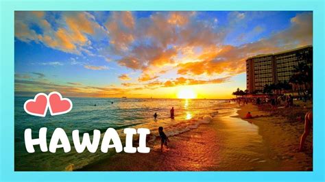 Honolulu Waikiki Beach 🏖️🌅 Perfect Sunset And People Watching Lets