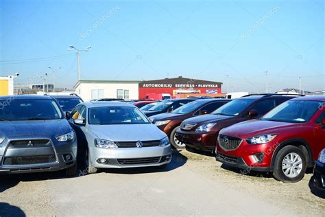 Market Of Second Hand Used Cars In Vilnius City Stock Editorial Photo