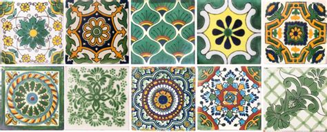 90 Assorted Mexican Ceramic 4x4 Inch Handmade Green Tiles 9 Etsy