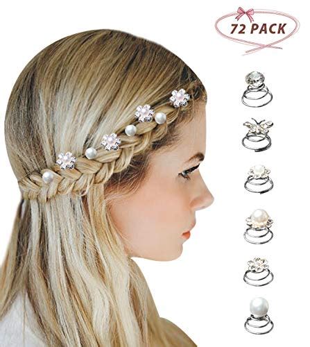 Buy Surplex 72 Pieces Spiral Twist Hair Pins Flower Swirl Hair Pins