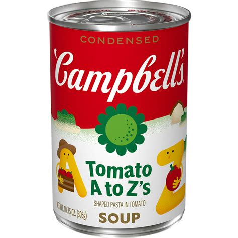 Campbells Condensed Kids Soup Tomato A Zs Tomato Soup With Alphabet
