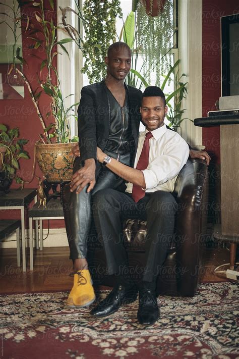 Portrait Of Gay Black Male Couple At Home By Stocksy Contributor