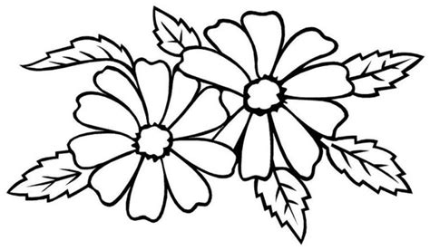 Print And Download Some Common Variations Of The Flower Coloring Pages