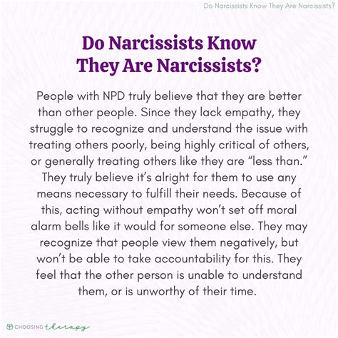 Do Narcissists Know That They Are Narcissists