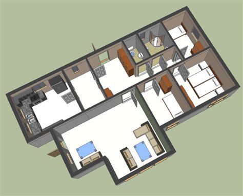 Sketchup + 3ds oth fbx obj. Google Sketchup | 3D Floor Plan | Google Sketchup 3D
