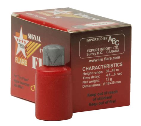 Tru Flare® 15mm Red Signal Flare Cartridges 6 Pack Personal