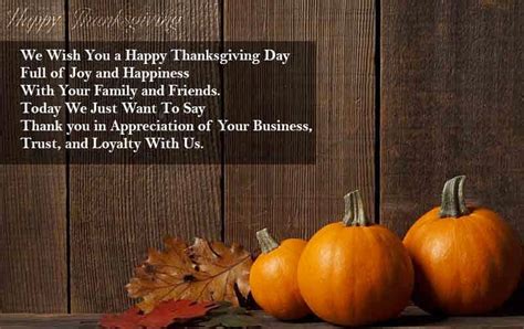 Thanksgiving Greetings For Clients