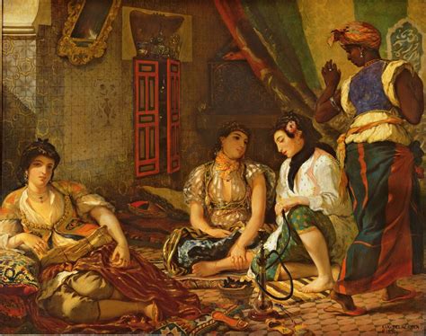 Femmes Dalger Dans Leur Appartement Eugène Delacroix 1834