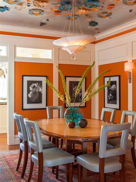Orange Dining Room Ideas, Pictures, Remodel and Decor