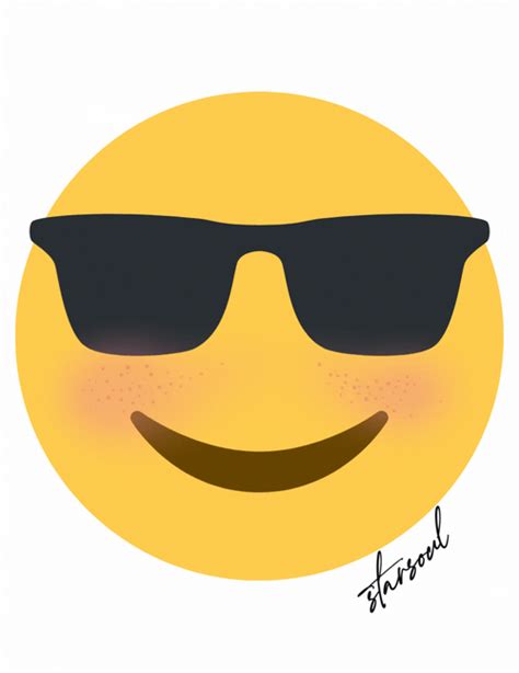 Happy Face Cool Shades Emoji 