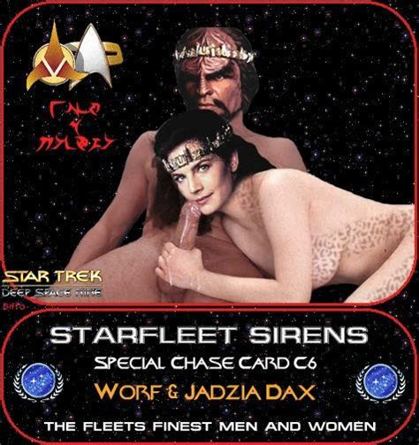 Post Biffo Deep Space Jadzia Dax Michael Dorn Star Trek