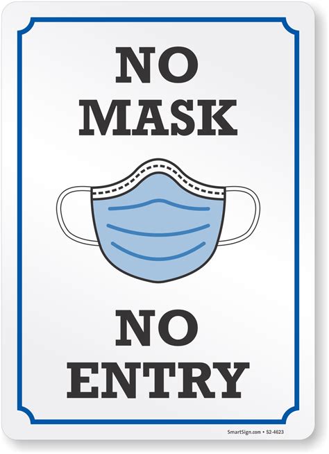 No Mask No Entry Printable Printable Templates