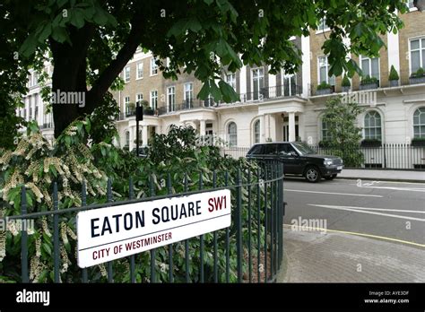 Eaton Square And Terrace Belgravia London Home To Many Embassies And