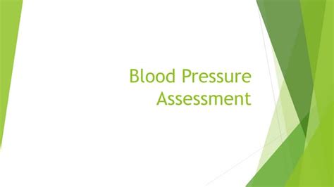 Blood Pressure Assessmentpptx