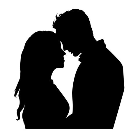 Premium Vector Man And Woman Couple Lovers Silhouette Isolated Vector