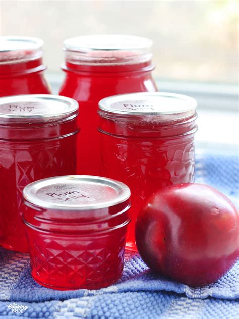 Homemade Plum Jelly The Cooking Bride
