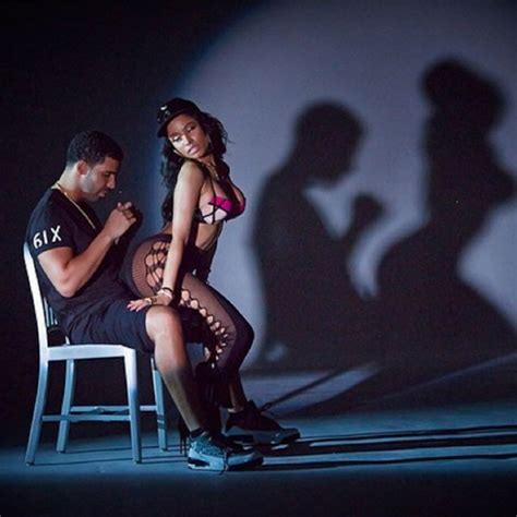 Nicki Minaj Gives Drake A Lap Dance In Anaconda Pics