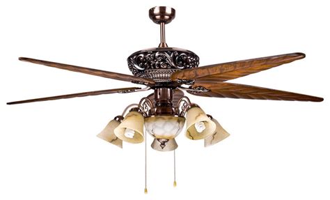 These are best for bedrooms, living and dining rooms. Large Tropical 5 Blade Ceiling Fan Light for Dining Room ...