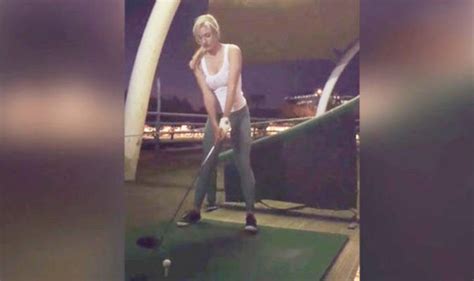 Sexy Female Golfer Left Mortified When She Does This After Hitting
