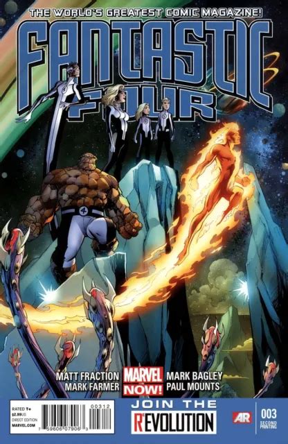 Fantastic Four 4th Series 3 2nd Fn Marvel Matt Fraction Mark