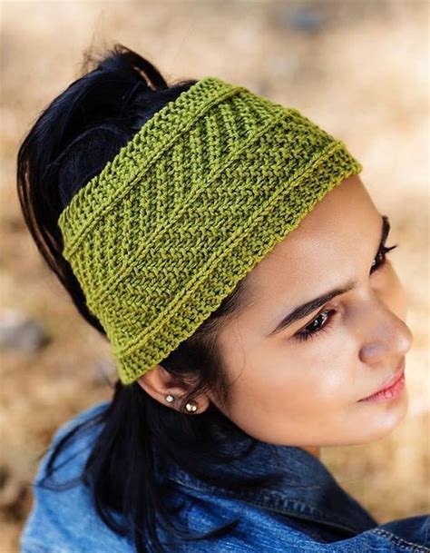 Base knowledge in knitting is necessary. Fern Headband | Knit headband pattern, Knitting, Knitted ...