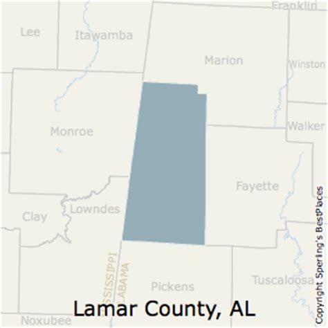 Lamar county, alabama information including county population, demographics, municipalities, county leaders, and news. Best Places to Live in Lamar County, Alabama