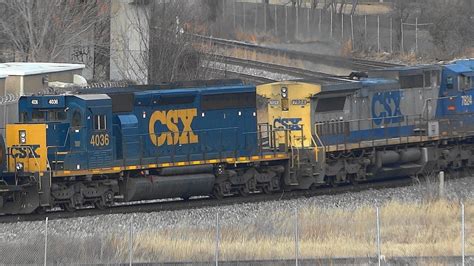 Csx Freight Train Q372 In Baltimore City Maryland Youtube