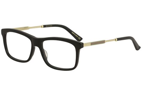 gucci eyeglasses gg0302o gg 0302 o 001 black gold full rim optical frame 54mm 889652128573 ebay