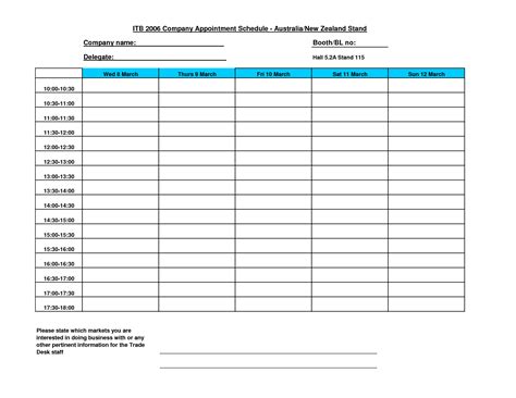 6 Best Images Of Free Printable Hair Scheduling Forms Free Printable