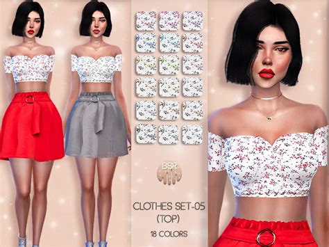 The Sims Resource Clothes Set 05 Top Bd38